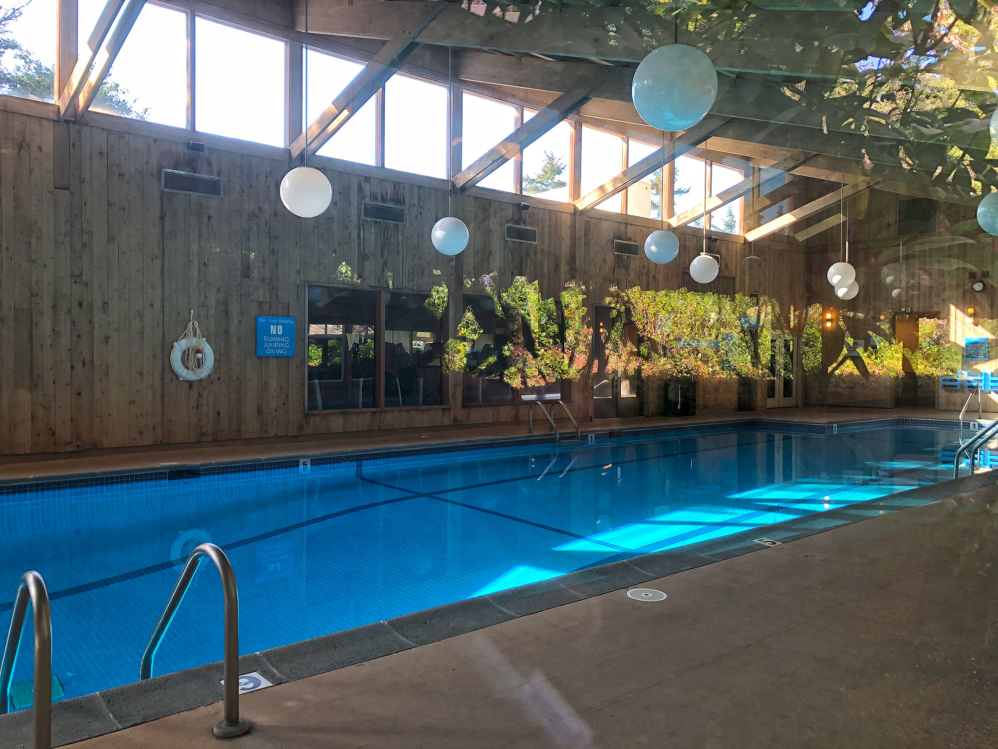 Typically we would be teaching most of our online labs on location, but now everything is shut up, like this hotel pool. On the positive side, we are figuring out that many things can be done at home, where most of our learning happens anyway.